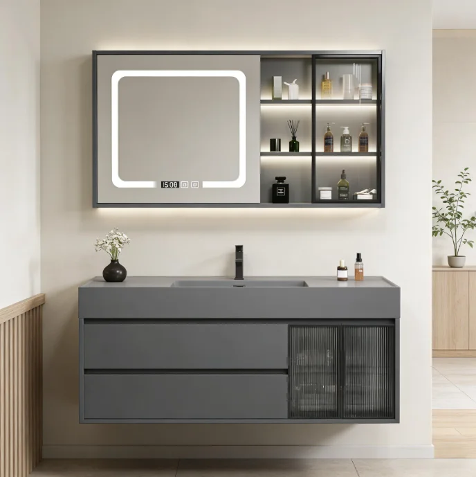 The Best-selling Bathroom Cabinet With LED Lights, Adjustable Brightness, Multiple Size Options, Suitable For Bathrooms