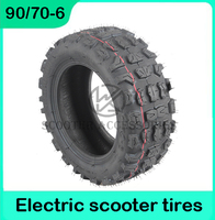 10 Inch 90/70-6 Higher Quality Tubeless Off-road Tyre For LAOTIE ES19 Electric Scooter Anti-skid Rubber Vacuum Tires Accessories