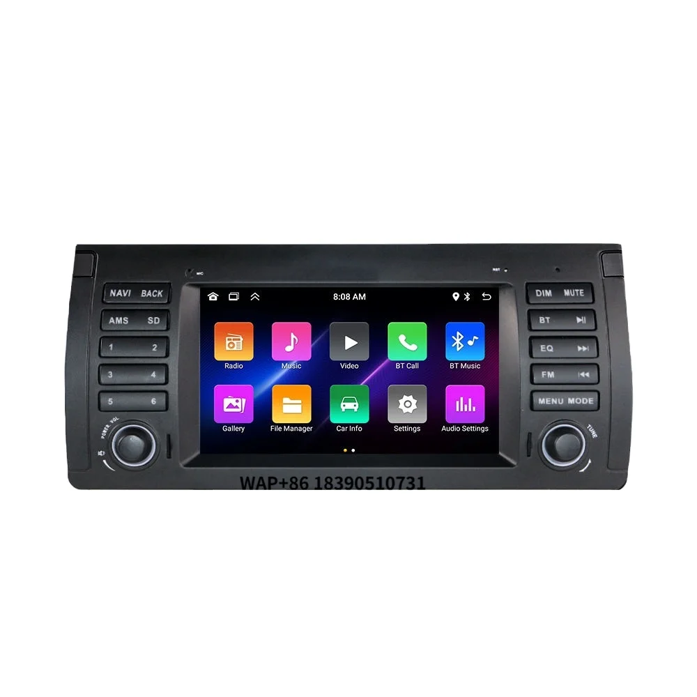 

Android14 7inch TouchScreen Radio Head Unit Car Screen Multimedia Video Player Wireless CarPlay Car Video for X5 E39