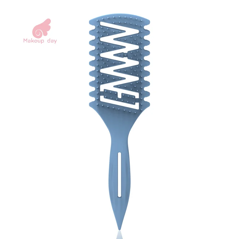 

Bounce Curl Definition Styling Comb Anti-static Massage Hair Leather Warp Comb Comb Hollow Comb
