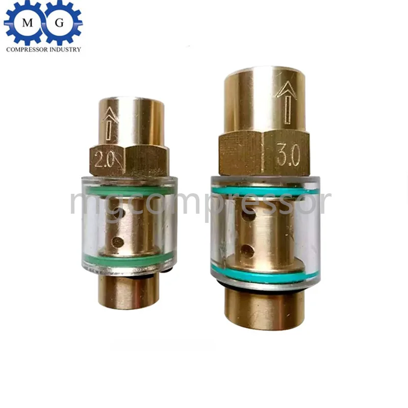 

Screw Air Compressor Visible glass Oil Sight One Way Check Valve Hexagonal Oil Non Return Check Valve 1/8 1/4