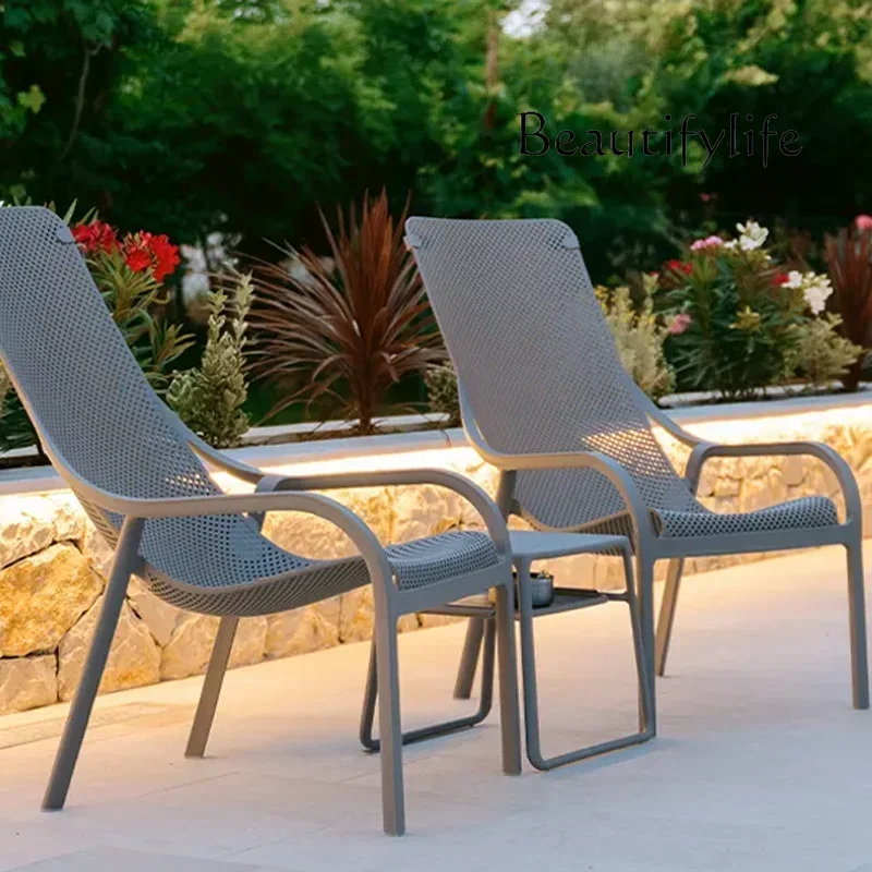 

BJ Outdoor Lounge Chairs, Courtyard Garden Villa Balcony Pool Table And Chairs Back Chairs