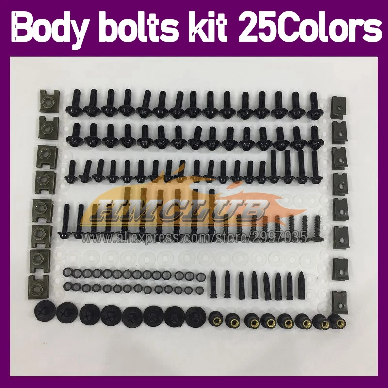 268PS Body Bolt Screw Nuts For CNC Nut 1300 CC 1300CC 1300-CC Bolts 1996 1997 1998 99 00 01  MOTO Fairing Bolts Full Screws Kit