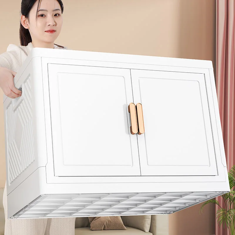 Thickened multi-layer storage cabinet Household foldable finishing cabinet Toy snack locker Kitchen wheeled crevice cabinet
