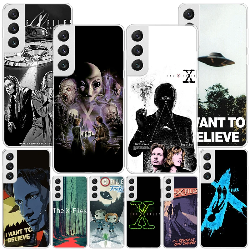 The X Files I Want to Believe Phone Case For Samsung Galaxy S24 S23 S22 S21 Ultra S10 Plus S20 FE S10E S9 S8 + Soft Cover Coque