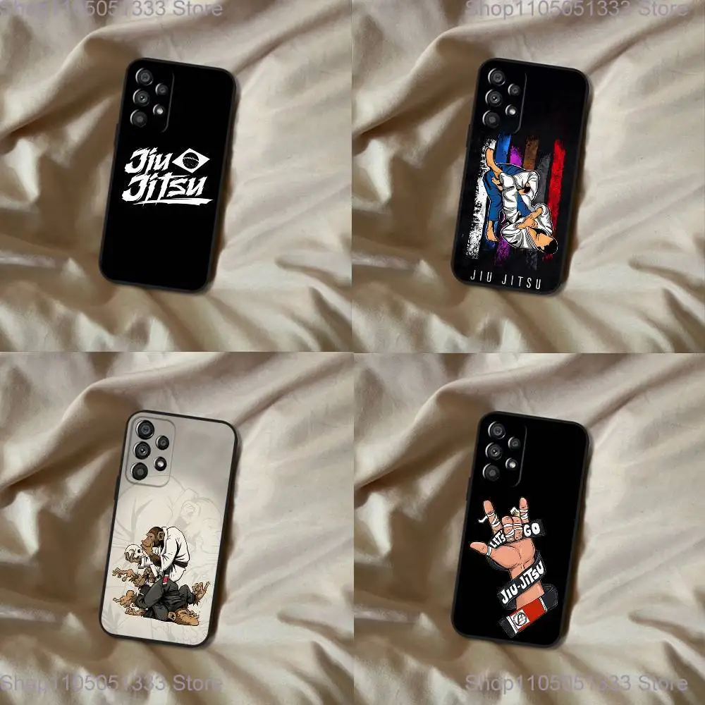 

Brazilian Jiu Jitsu BJJ Phone Case For Samsung Galaxy A20,A21s,A22,A31,A32,A52,A53,A72,73,A80 Soft Black Cover