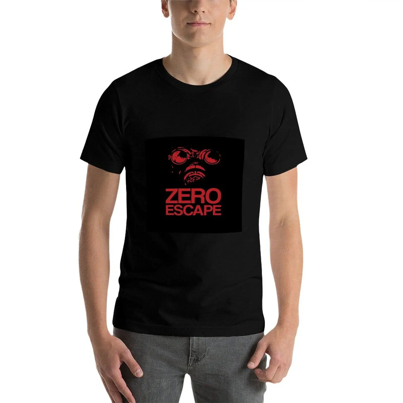 ZERO ESCAPE Camiseta de algodão camiseta masculina camiseta masculina designer