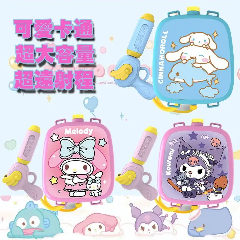 2024 HOT MINISO Plecak dziecięcy Zabawki wodne kawaii Hello Kitty kreskówka urocza duża pojemność walka wodna Zabawka Modny zestaw w nowym stylu