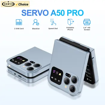 SERVO Klasický barevný výklopný mobilní telefon s automatickým nahráváním hovorů, FM rádiem, rychlou volbou, magickým hlasem, GSM, duální SIM karta, odemčený, skládací mobilní telefon 10 nejlepší prodej mobilní aplikace QUP - №2