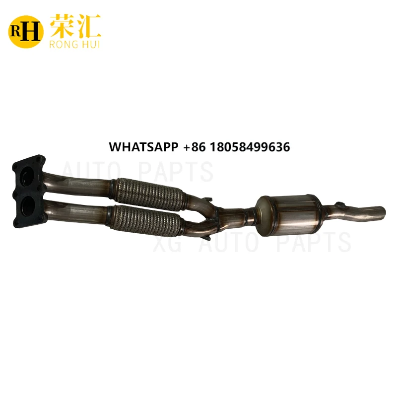 

MIddle Part Exhaust Three Way Catalytic Converter with Two Oxygen Sensor Hole for Sagitar 1.6