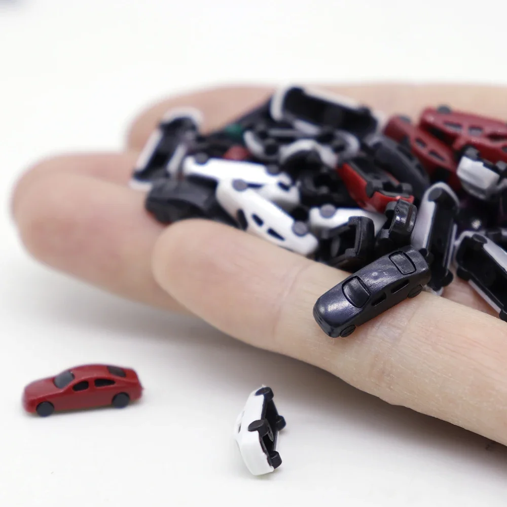 5pcs Miniature Car Model ABS Plastic Vehicles Toys for 1/250 1/300 Scale Sandtable Building Layout/Diy Model Making/Diorama/Gift