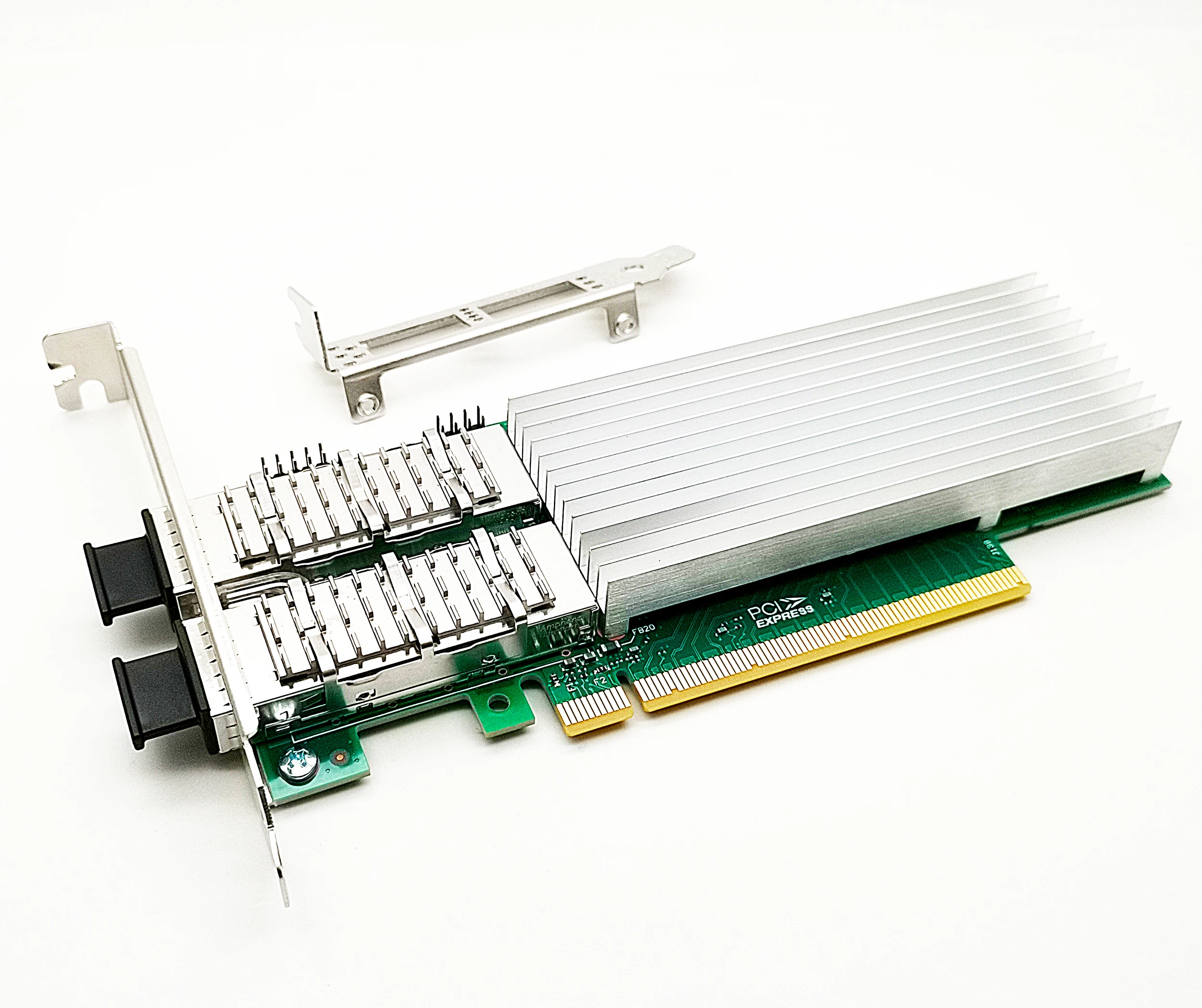 بطاقة شبكة إيثرنت ، بمنفذ مزدوج qsfp28 ، متوافقة مع رقاقة intel ، pcie x 16 ، nic ، محول خادم