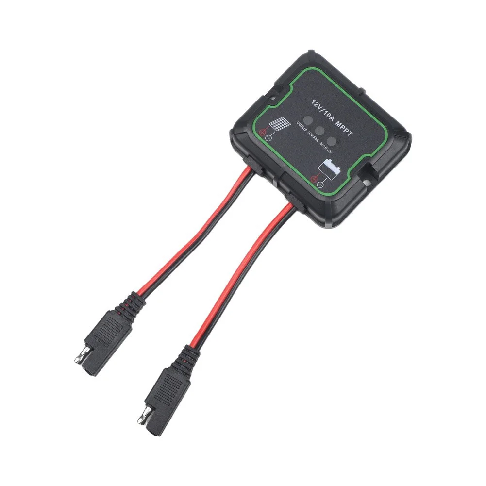 For MPPT Solar Charge Controller 10A 12V IP67 Waterproof for Lithium Batteries Supports Gel Flooded Battery Chemistries