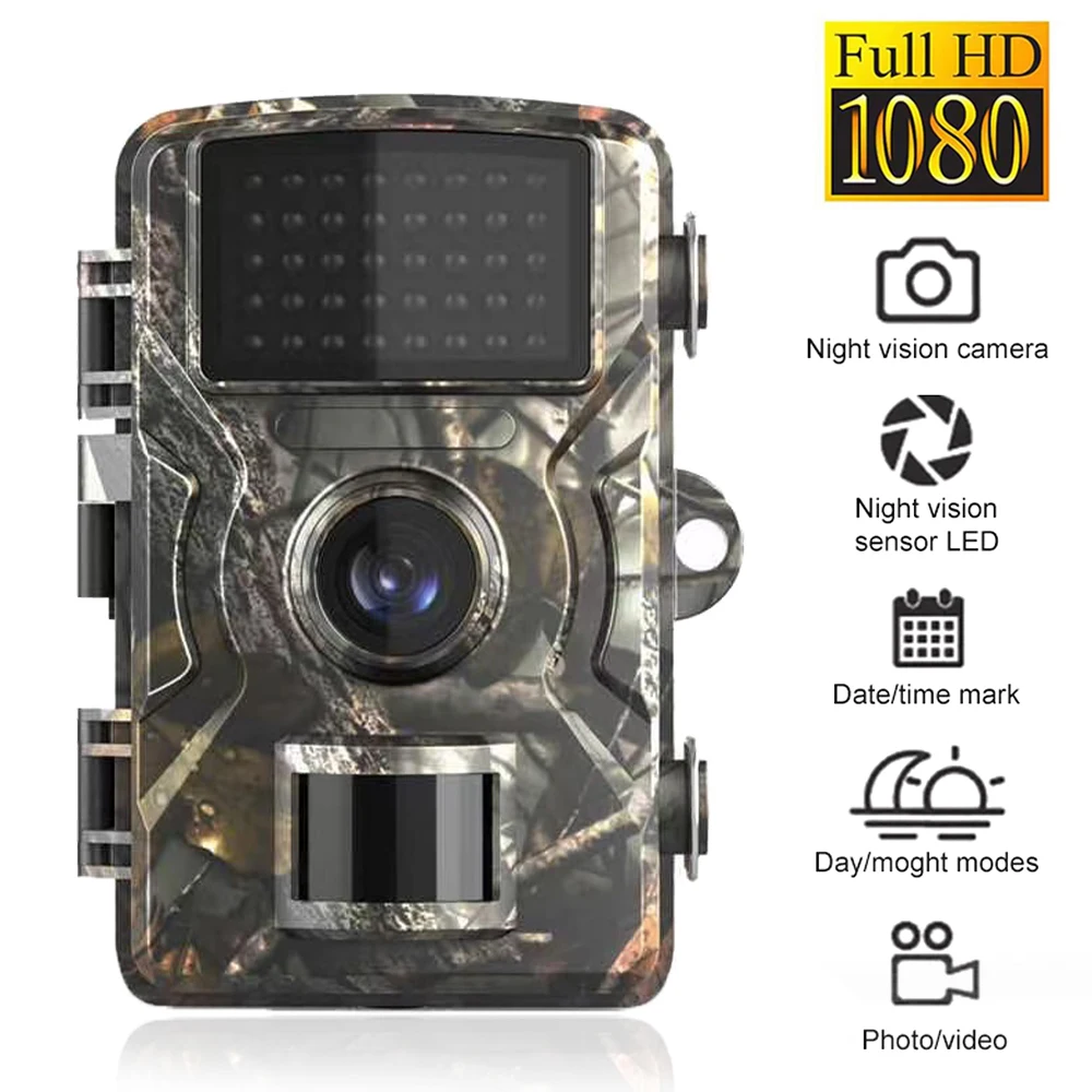 

HD Mini Infrared Night Vision Hunting Camera - Outdoor Motion Activated Trail Game Cam Photo Trap for Wild Surveillance