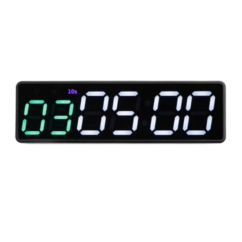 

Portable Gym Timer Interval Timer Workout Fitness Clock Countdown/UP/Stopwatch Magnetic & USB Rechargeable