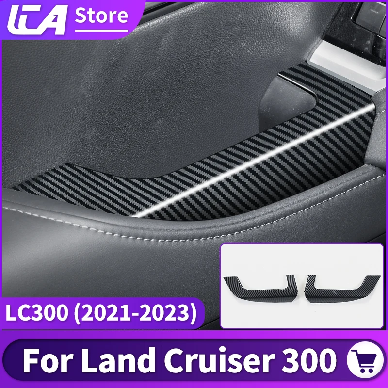 

For Toyota Land Cruiser 300 2021 2022 2023 Inside Handle Armrest Decoration Protective Sticker LC300 Interior Accessories Tuning