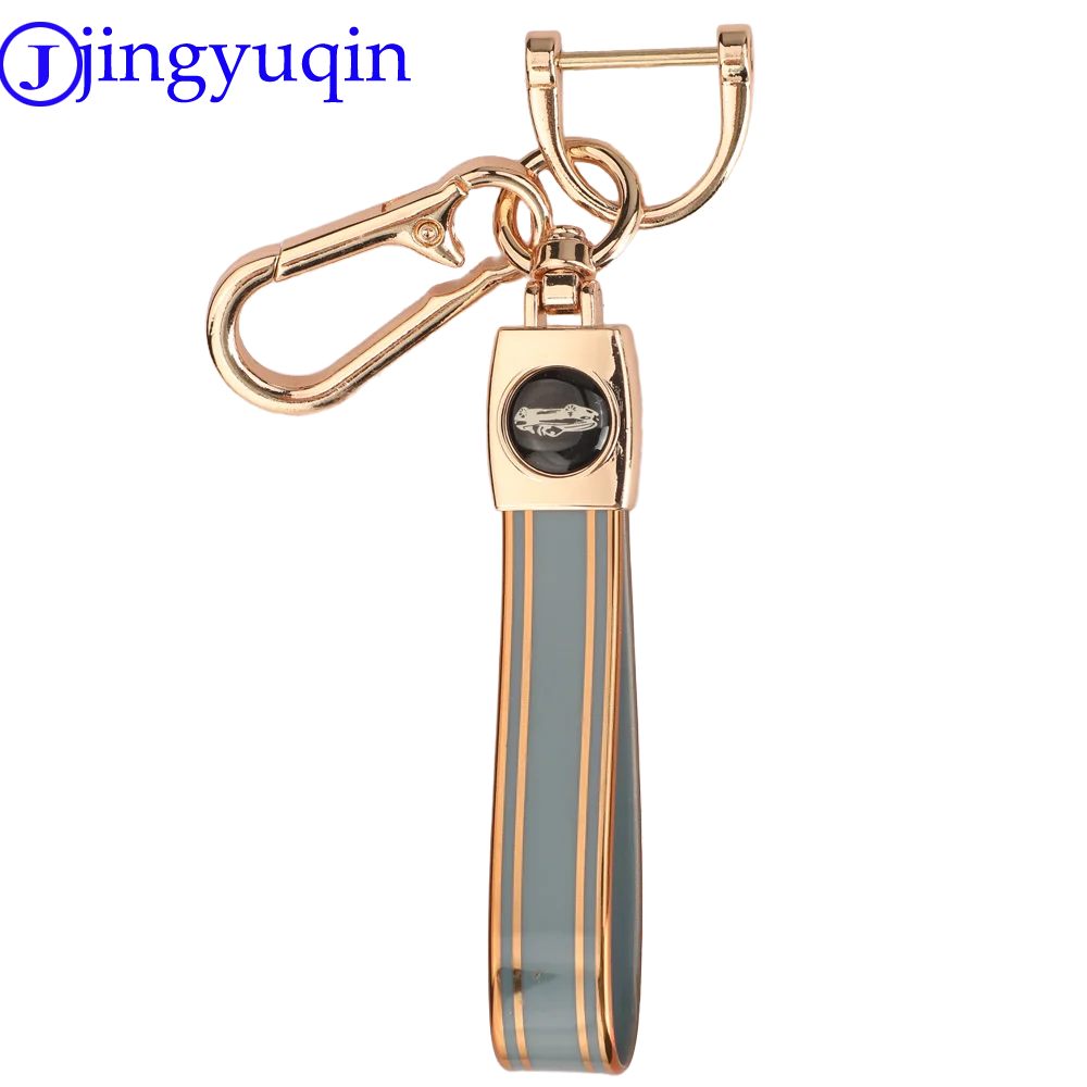 Jingyuqin Trendy DIY Platte Anhänger Schlüsselbund Für Männer Punk Einfache Woven TPU SCHLÜSSELRING Auto Schlüssel Kette Zubehör