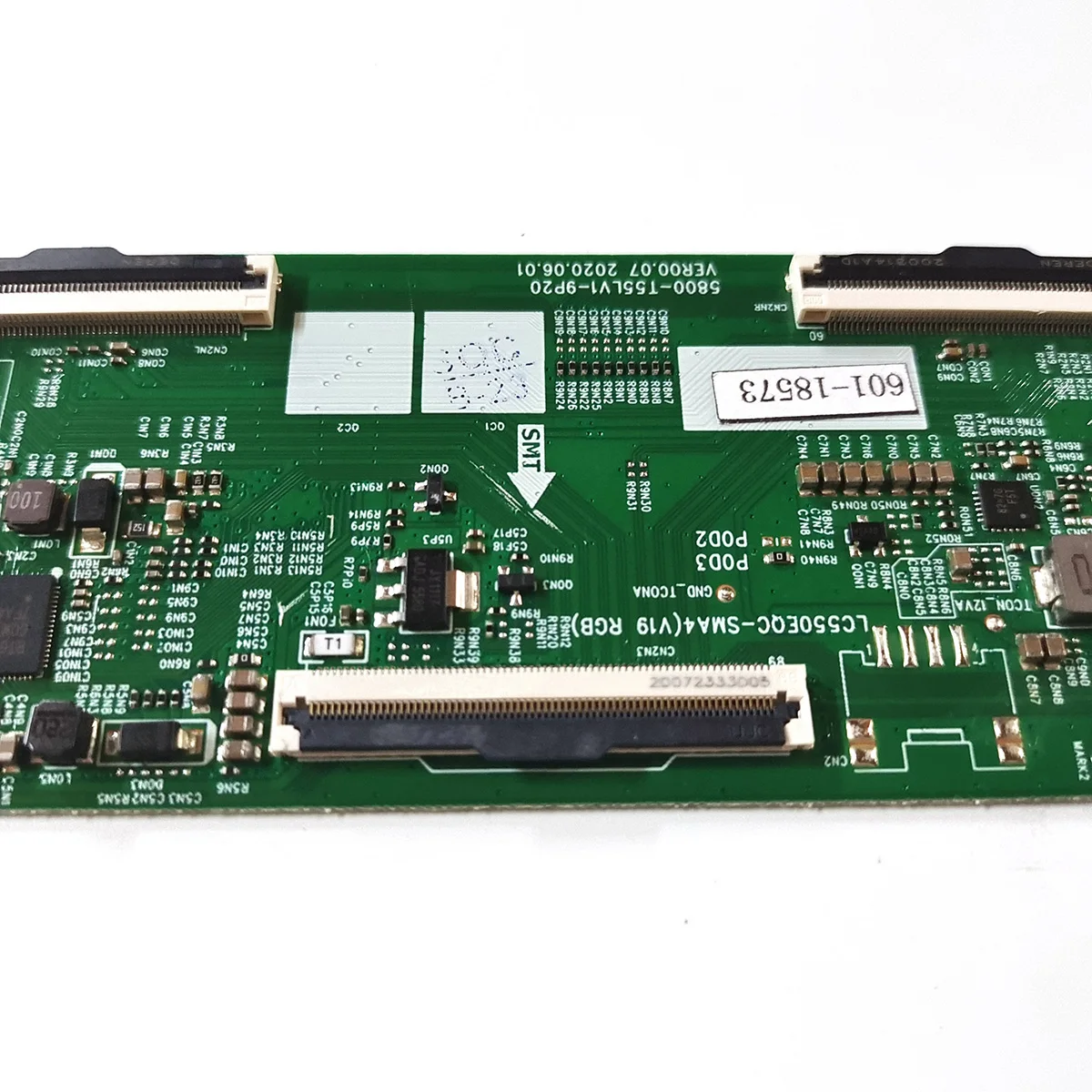 Placa lógica original, 5800-T55LV1-9P20 VER00.07, LC550EQC-SMA4, Kit de reparação Skyworth 55UC6200, COOCAA 55S6G, METZ 55MUC7000Z