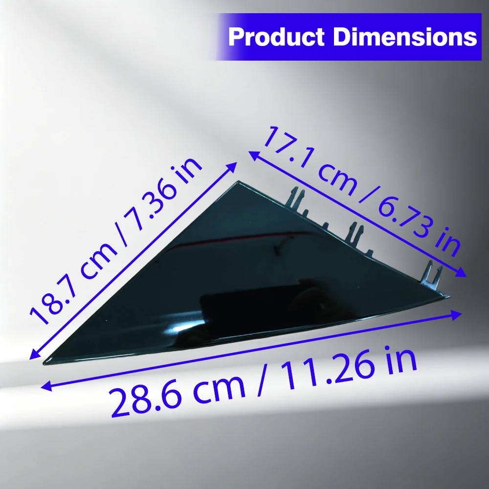 For Tesla Model Y 2020-2024 Car Rearview Mirror Triangle Triangular Plate Trim Front Left /Right  1495632-00-B, 1495633-00-B