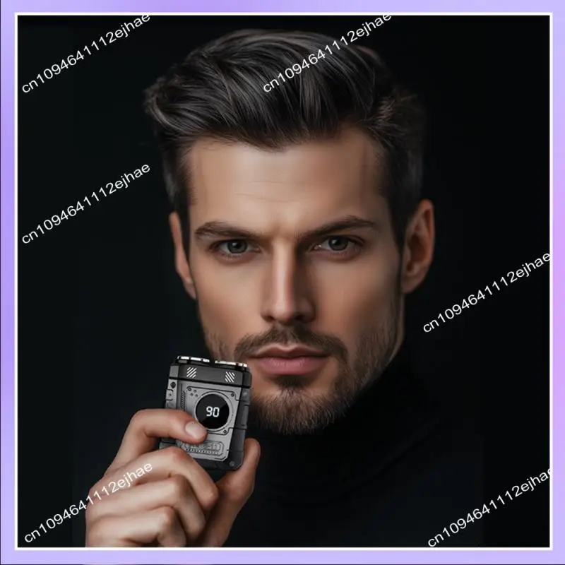 N83R ดิจิตอลจอแสดงผลมินิไฟฟ้าสมาร์ทเครื่องโกนหนวดในครัวเรือนที่มีประสิทธิภาพ Dual Blade Beard Trimmer เครื่องมือ 36Db สําหรับ Home & รถ