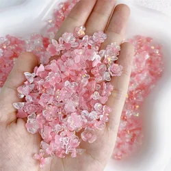 20pcs Kawaii Pink Mixed Resin Nail Art Charms 3D Cartoon Animals Flower Butterfly Bow Nail Decorations DIY Jewelry Accessories