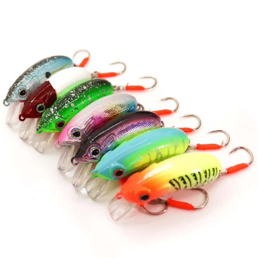 Fishing Artificial Bait  Useful High Light Transmittance Eye-catching  Simulation Fish Shape Fishing Minnow Lure Bait for Bass