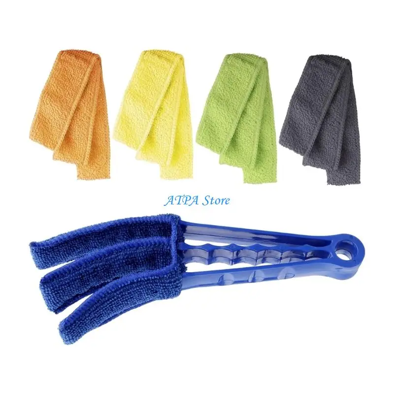 U13C Reusable Microfiber Vent Duster Blind Cleaning Tool with Ergonomic Handle for Dust on Louvers and Narrow Slots Daily Care