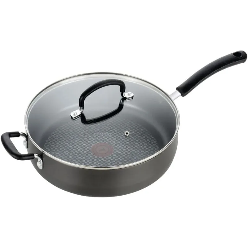 

5 Quart, Oven Broiler Safe 400F, Lid Safe 350F, Cookware, Deep Frying Pan, Skillet, Pots and Pans, With Lid & Helper Handle