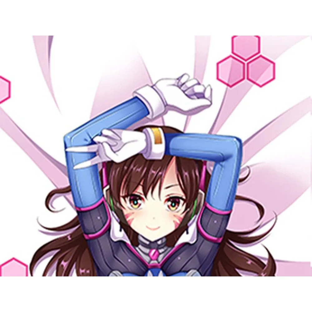 Tech Style Anime Lady D Va Custom‑made Pillow Guard Light Weight Material Indoor Leisure Sleep Sleeve
