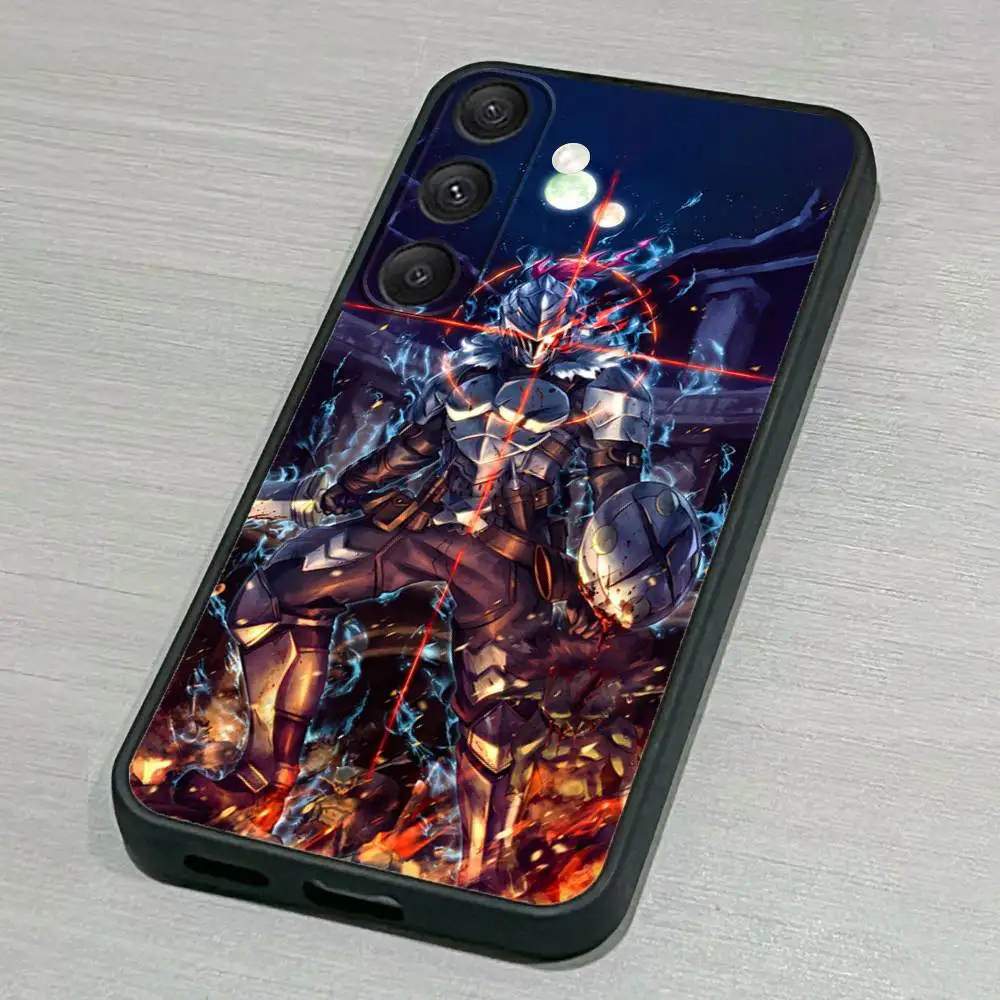 Casing Ponsel G-GoblinS Slayer untuk Samsung S25,S24,S23,S22,S21,S20,S10,Ultra,Plus,Lite,FE, Sampul Hitam Silikon Lembut