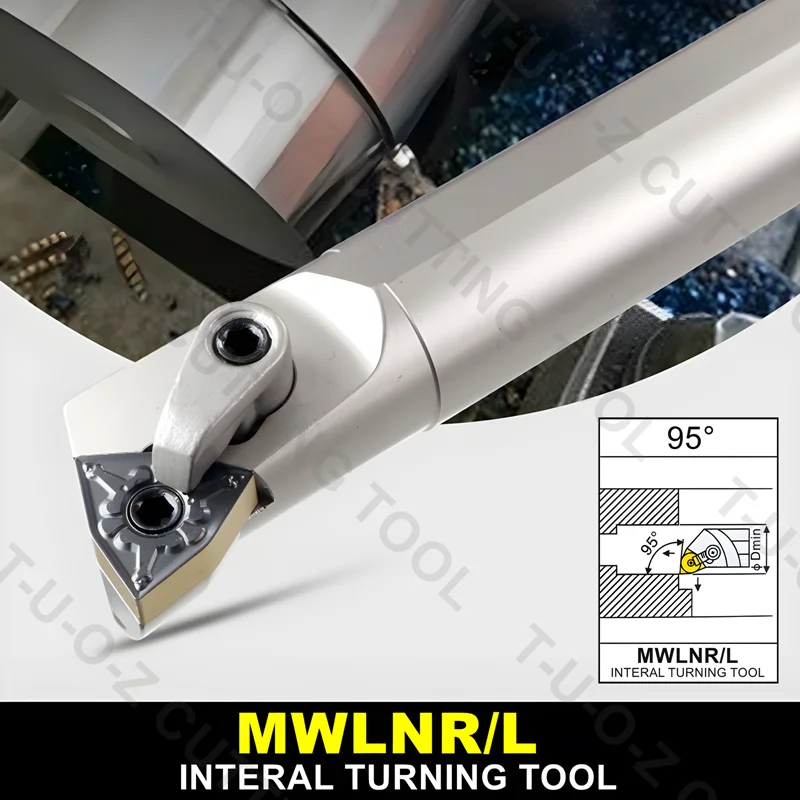 TUOZ MWLNR 95° Lathe Tools S16Q-MWLNR08 S16Q-MWLNL08 S20R-MWLNR08 S20R-MWLNL08 S25S-MWLNR08 S25S-MWLNL08 Internal Turning tools