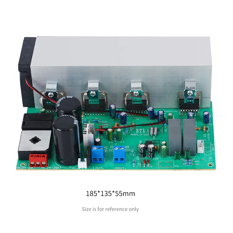 UNISIAN 200W+200W TDA7294 Higt Power Amplifier Board 2.0 Channels Class-AB Audio Amplifiers with Fan