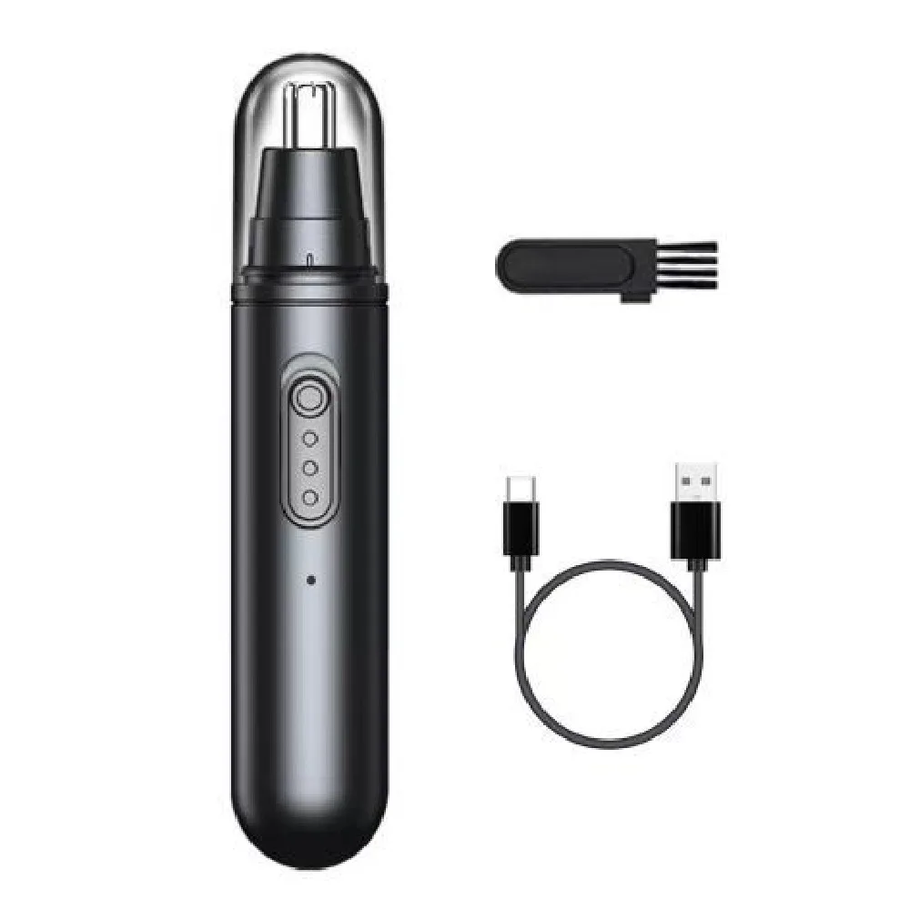 

LED Digital Display Electric Nose Hair Trimmer Rotary Cutter Head Safety Pruning Painless Hair Remover Silent Rechargeable