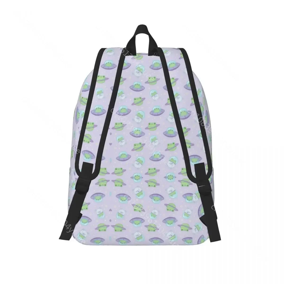 Cute Cosmic Frogs Backpack Space Animals Fun Backpacks Female Xmas Gift Outdoor Style Print School Bags Designer Rucksack
