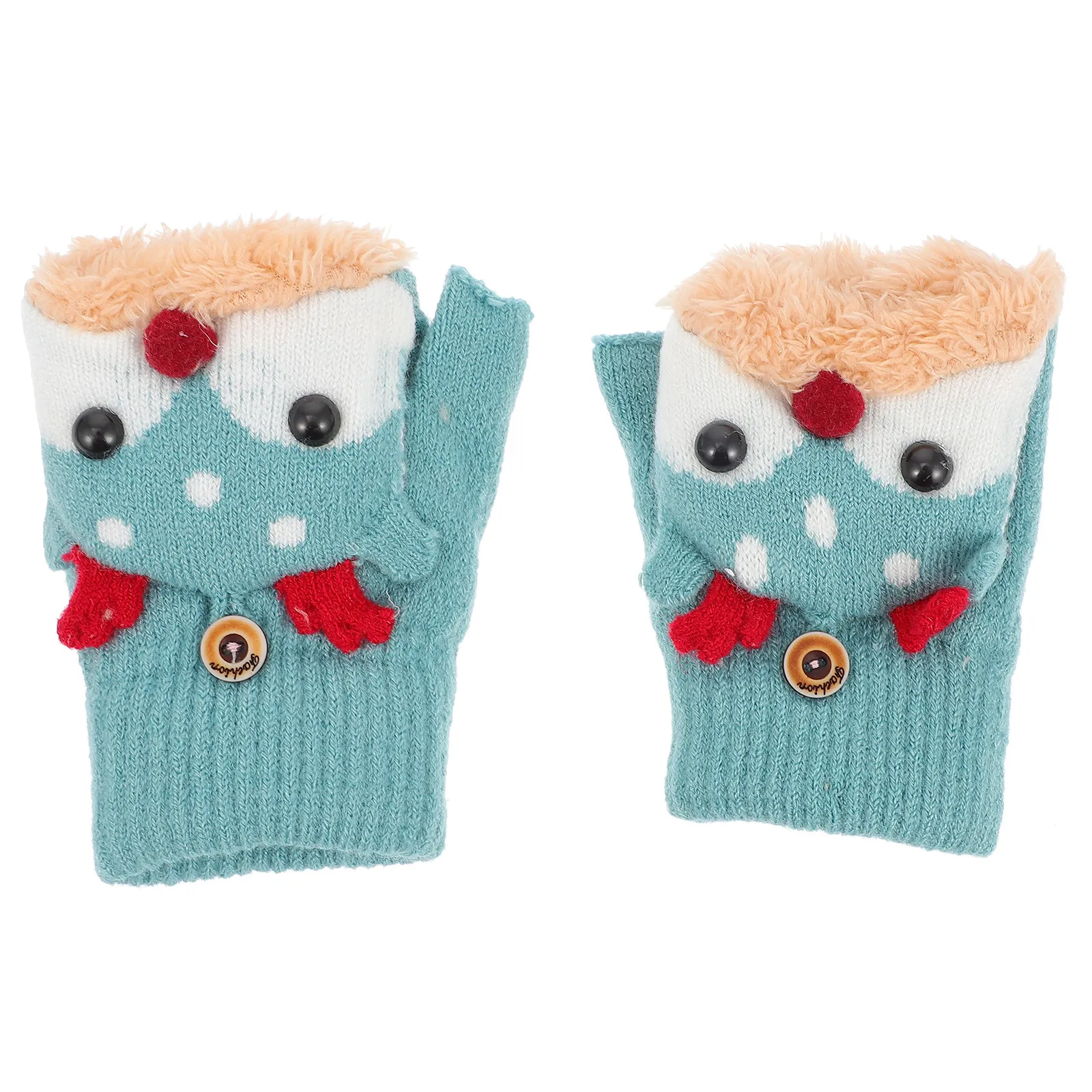 

1Pair Christmas Kids Winter Gloves Warm Thicken Design for Outdoor Play Learning Running Snowy Days Lovely Cartoon