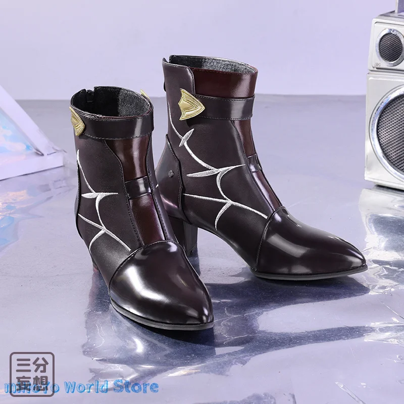 

Game Honkai: Star Rail Cosplay Shoes Tingyun Kafka Accessories Herta Shoe Bronya Zaychik Seele Vollerei Leather Boots High Heel