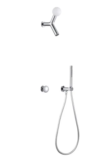 

In-wall concealed shower, shower light bulb, rain shower, all-copper hotel project
