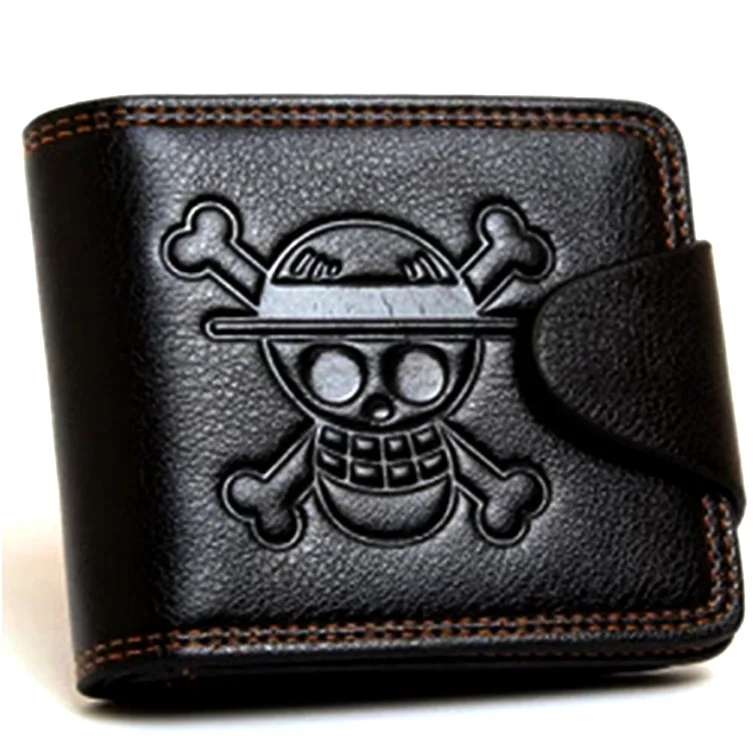 Amime One Piece Luffy Wallet Cartoon Zoro Figures Cosplay Men Women PU Coin Purse Card Holder Wallet for Children Boys Gift