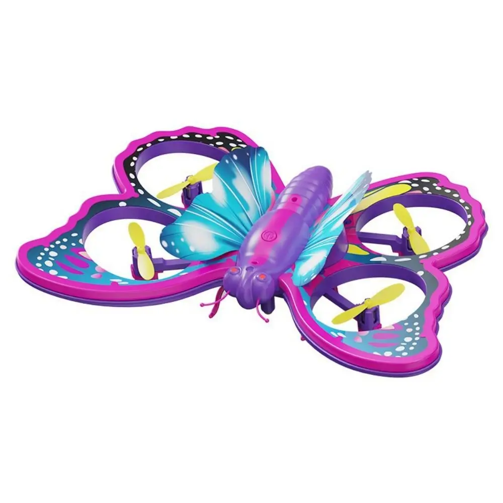V40 Glitter Butterfly Quadcopter Gravity Sensing RC Plane Remote Control Aircraft 2.4GHz Airplane Model Mini Plane