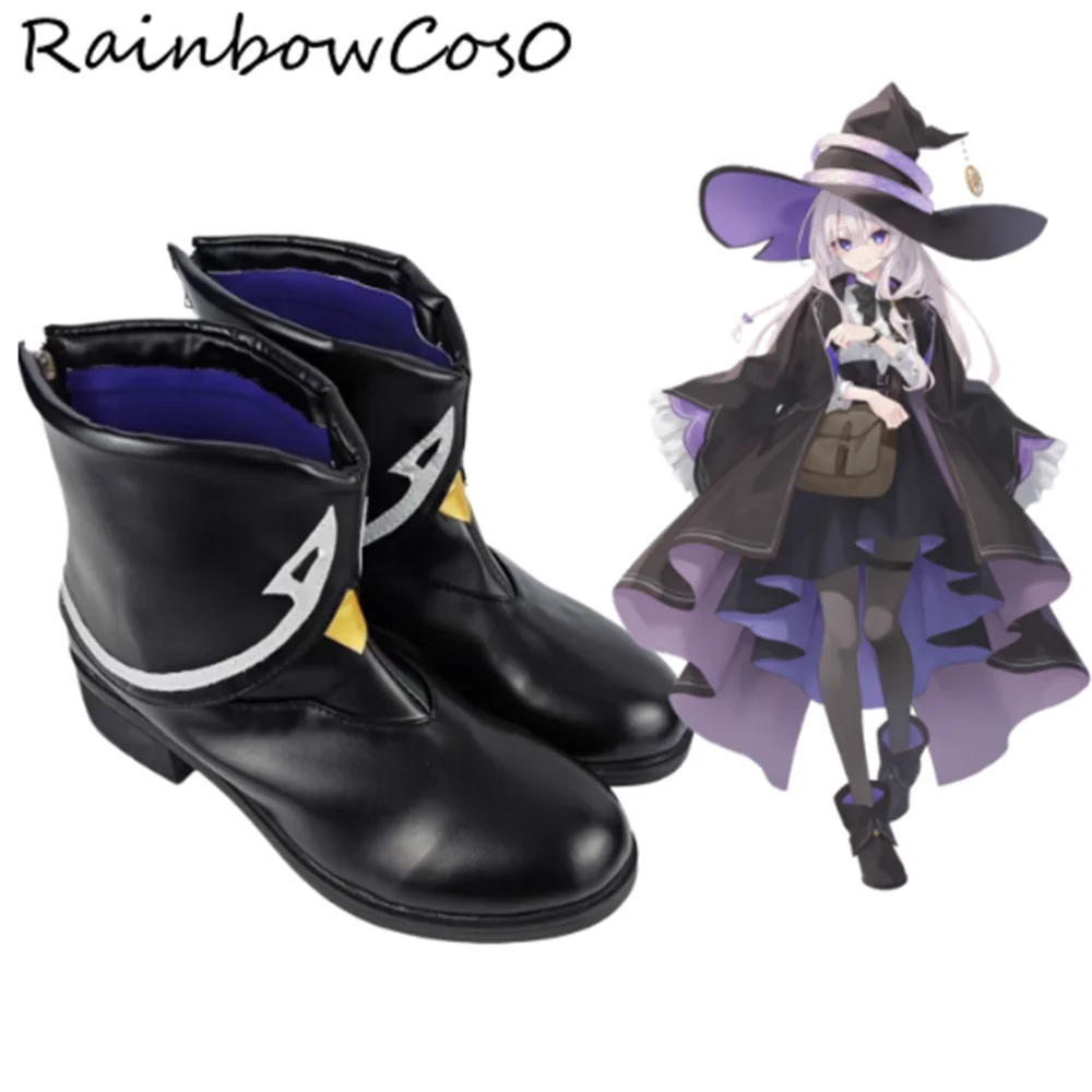 

Elaina Ashen Witch Wandering Witch: The Journey of Elaina Cosplay Shoes Boots Game Anime Party Halloween RainbowCos0 W5234
