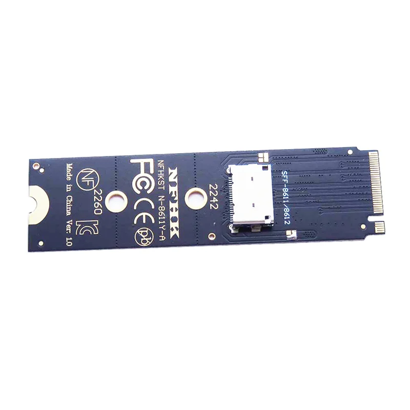 

Интерфейс SSD Pcie Nvme M.2 NGFF к адаптеру Oculink SFF-8611 SFF-8612 для NVME U.2 (SFF 8639) SSD PCI-E NGFF Riser Card