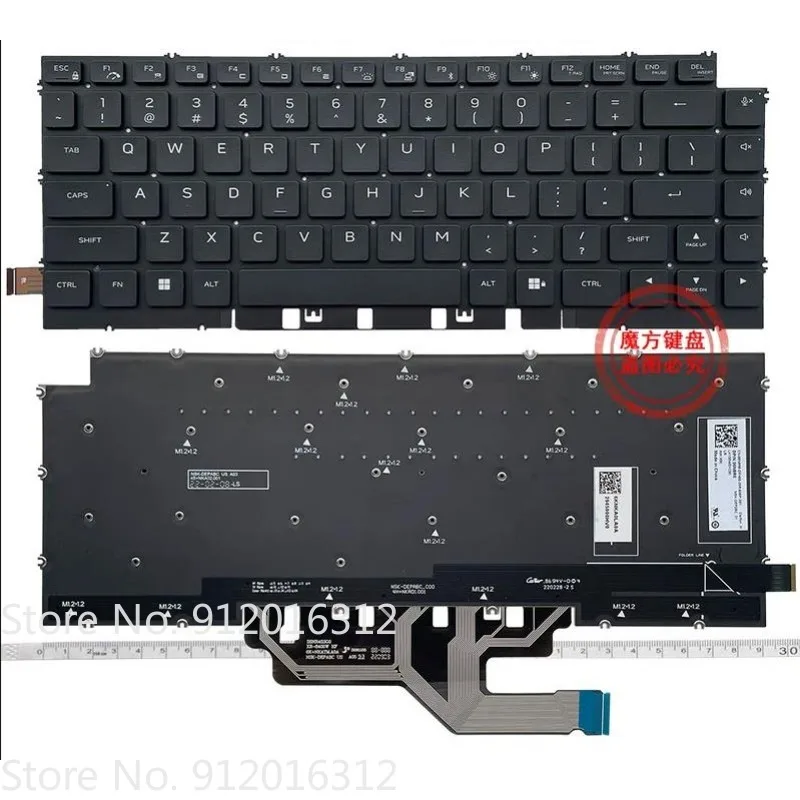 

New US Keyboard for Dell Alien X14 R1 R2 P150G Laptop Colorful Backlight Keyboard