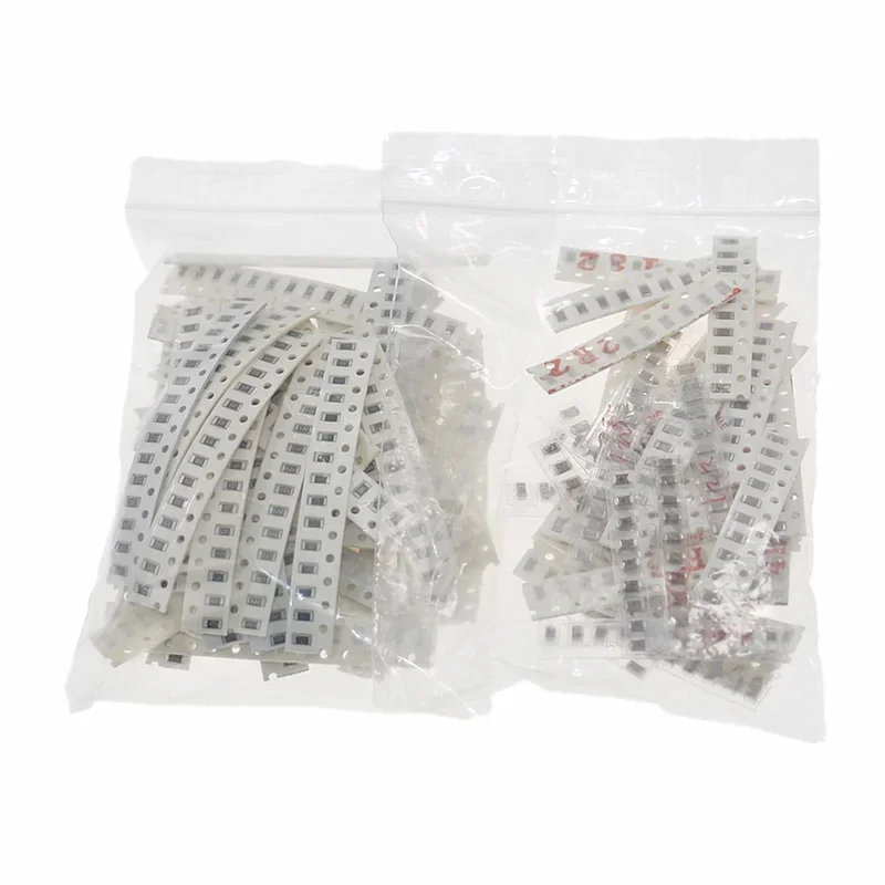 1150Pcs SMD 1206 0Ω-10MΩ 50 Value Resistor kit and 2.2pf-1uf 40 Value Capacitor Assorted set