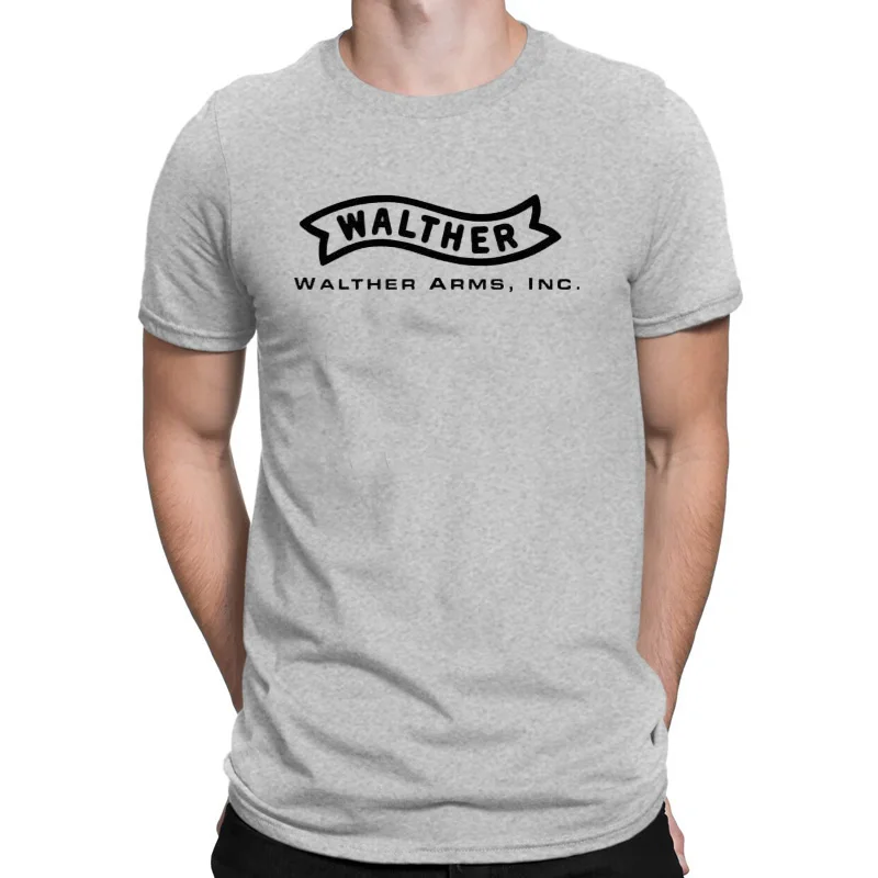 MAN T-SHIRT 2024 summer Men Cotton Tshirt WALTHER FIREARMS T Shirt male fashion Casual short sleeve black top streetwear