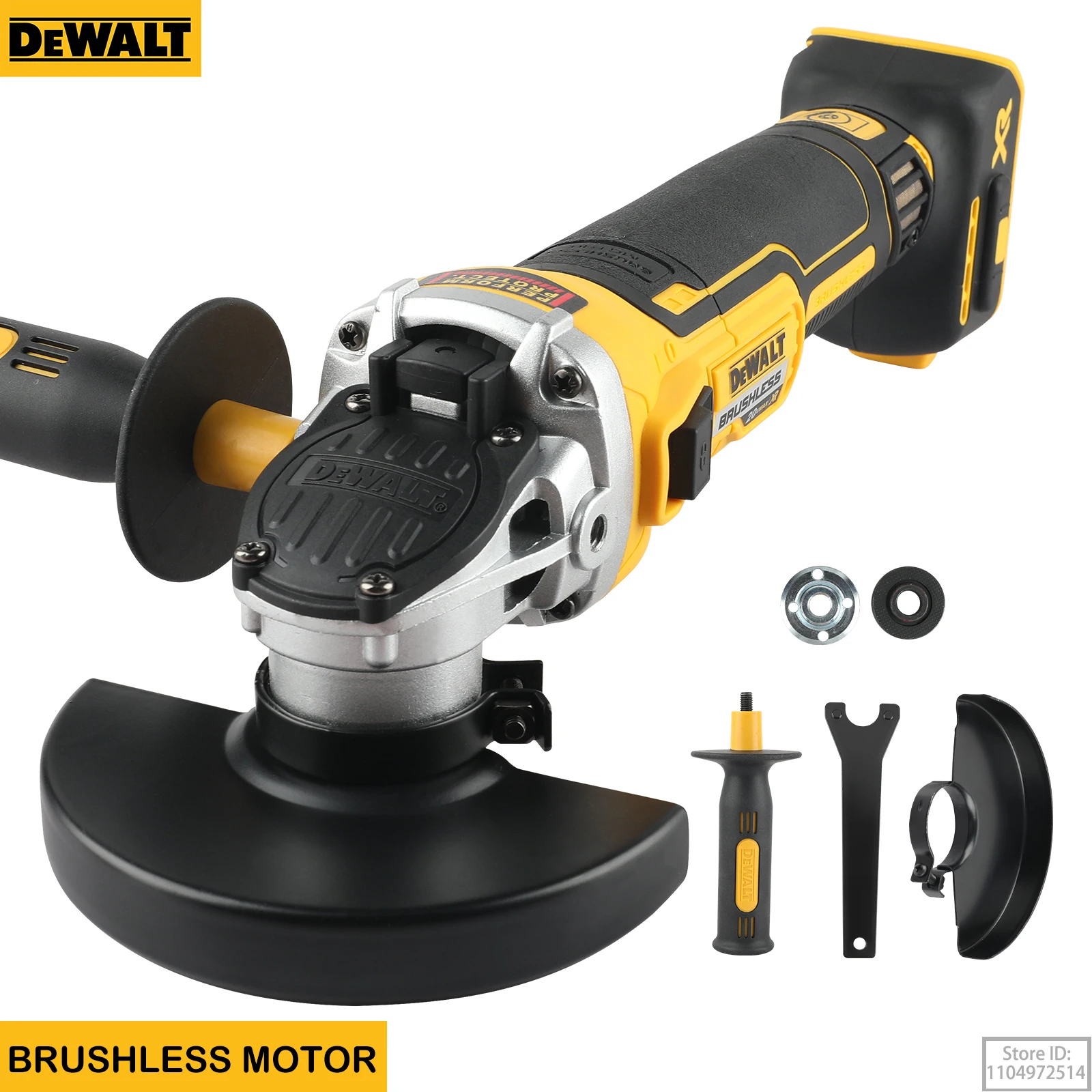 

DEWALT DCG405 125mm Angle Grinder Brushless Metal Cutter Woodworking Sander 20V Lithium Battery Brushless DEWALT DCG405 Tools