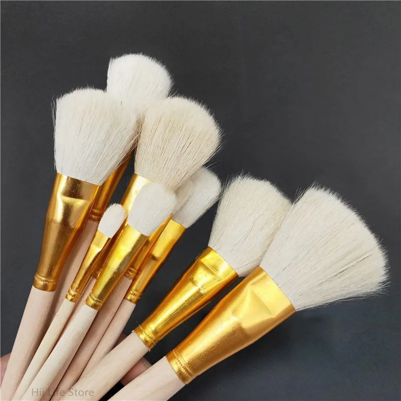 Pottery Tools Wool Brush for Ceramic Glaze/Painting Sweeping Dust Moisturizing And Complementary Color Ceramic Coloring Pen