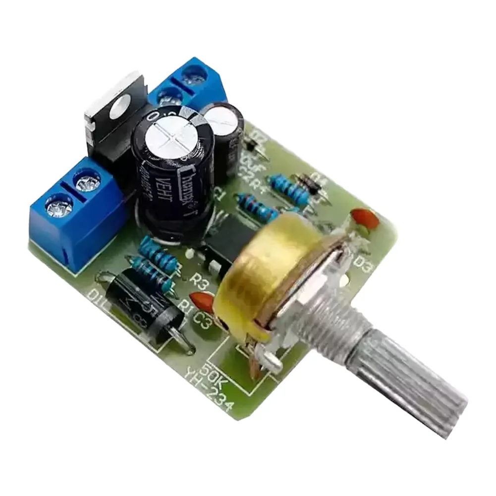 NE555 DC 12V For Motor Controller DIY Kit 1 To 100 Percent Adjustable 40W Max Green PCB Board For Electronics Education Learni