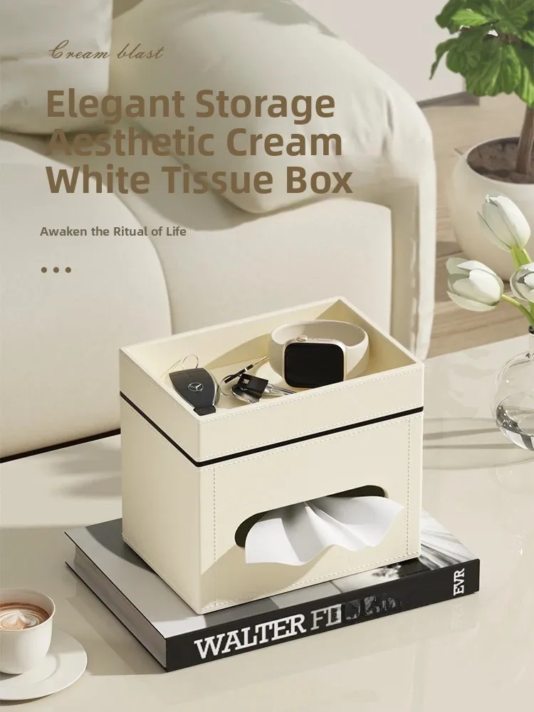 

Многофункциональный двухслойный органайзер Kunfu для салфеток и пультов ДУ на журнальный столик в гостиную, интегрированный, премиум-класса