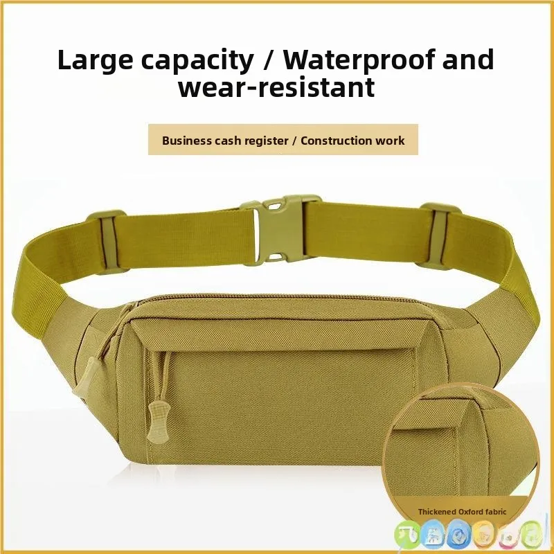 

Large Capaci Canvas Waist Bag for Men And Women Waterproof And Wear-Resistant Ideal for Construction Work And Busin Tran...