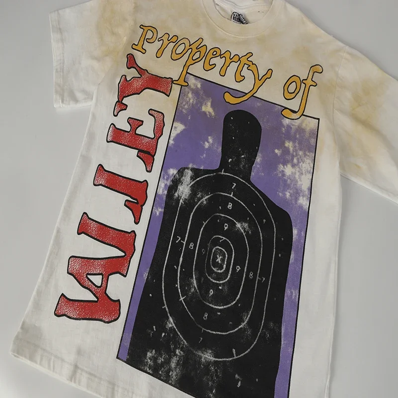 نوعية جيدة VALE VALLEY Forever Dreams DistressT قميص موضة غسلها يدويا تي شيرت الرجال النساء الصيف نمط خمر المحملة